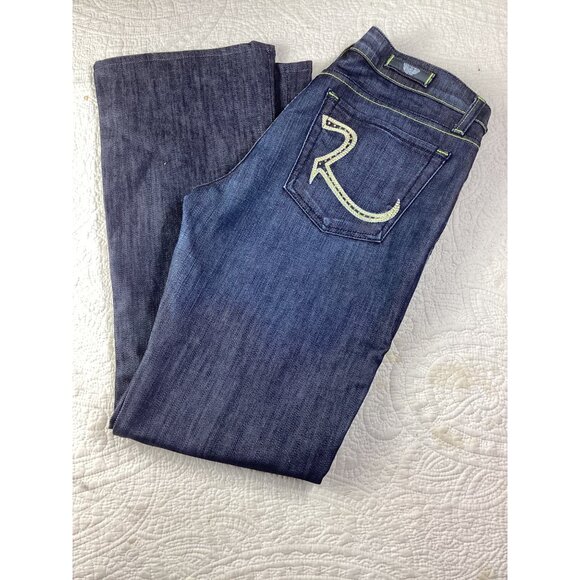 Rock Revival Womens Bootcut Kasandra Jeans*Embellished Pockets*Dark Wash*30*NWOT - Picture 1 of 12